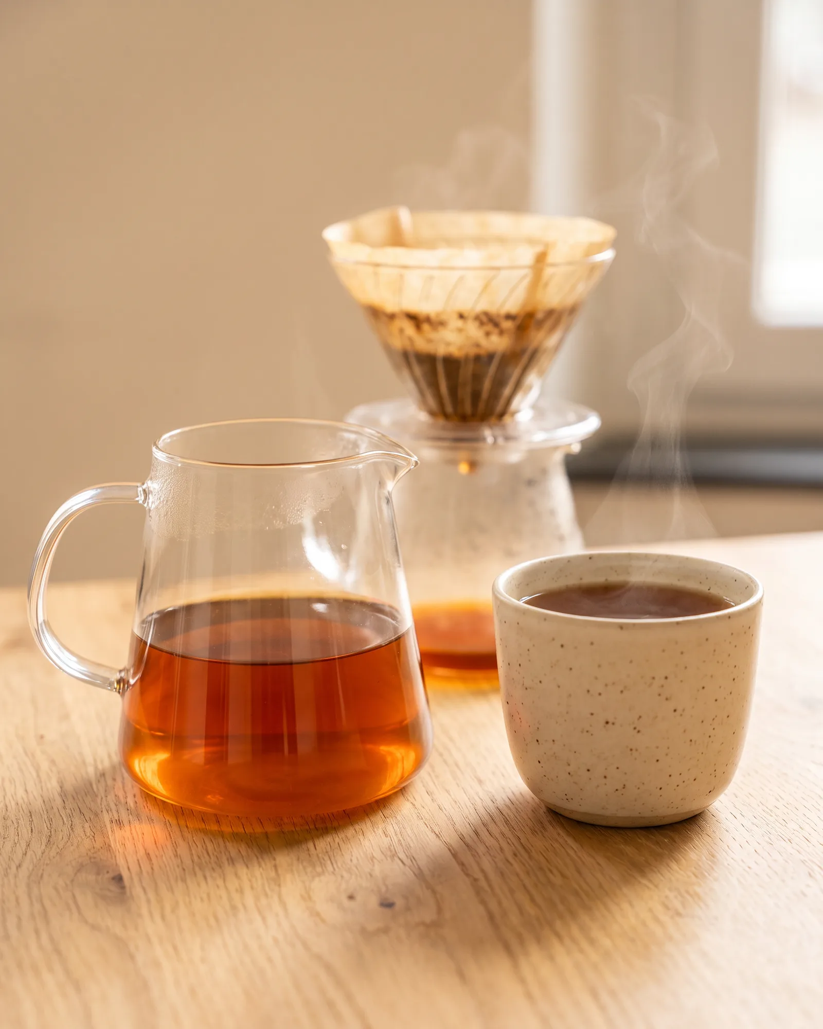 V60 Hand Brew wird aufgegossen