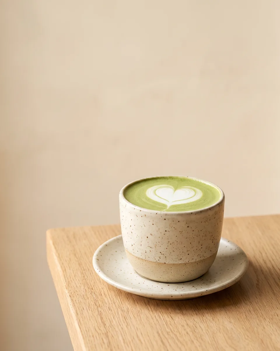 Matcha Latte in der Tasse