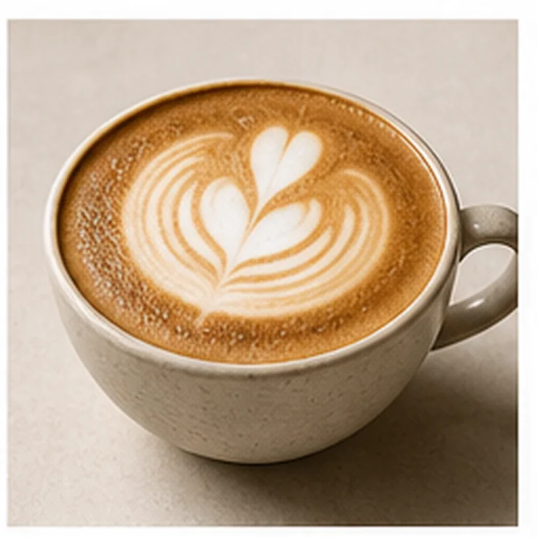 Cappuccino mit Latte Art