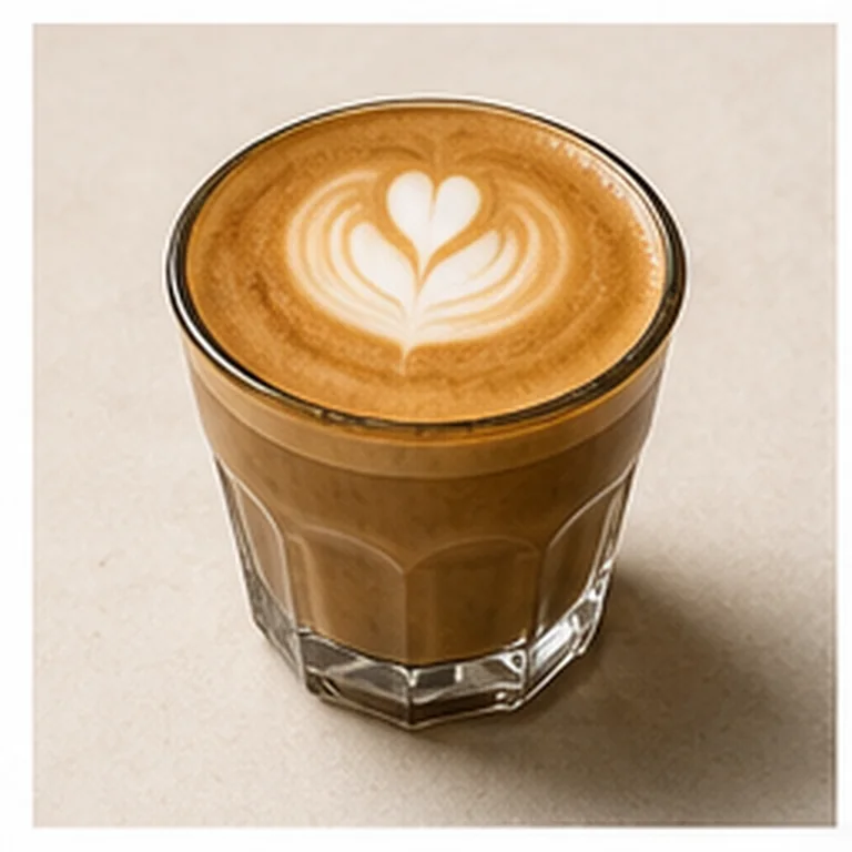 Cortado im kleinen Glas